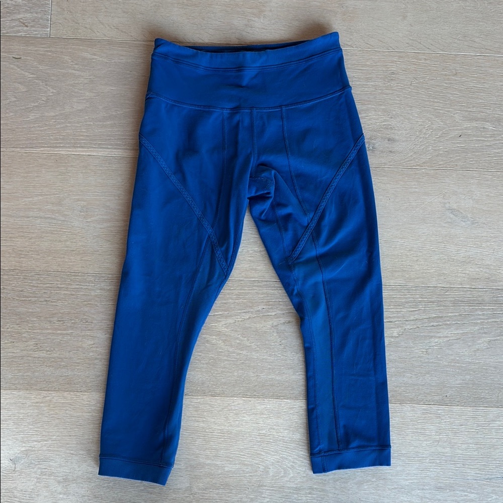 Lululemon Athletica Bright Blue Crop Leggings
